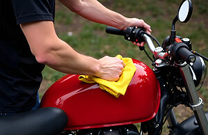 diy how to clean motorbike plastics step 1