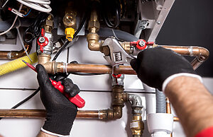 trade how to protect boiler fixings step 3